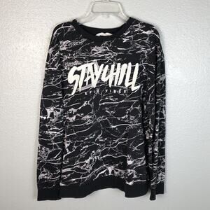 H&M Stay Chill Sweatshirt Pullover Long Sleeve Fits Like an M/L See Measurements